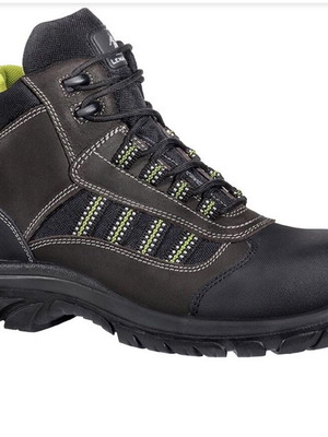 Μποτάκι ασφαλείας Danube S3 μεταχειρισμένο με πράσινες λεπτομέρειες