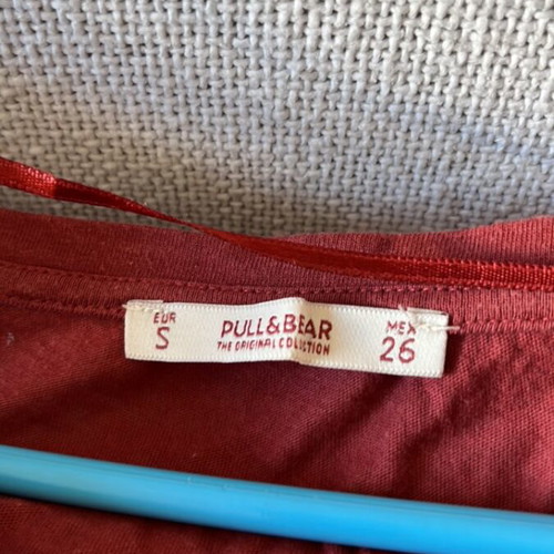 Pull & Bear top no S, new, open sides, brick red