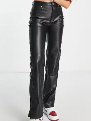 Leather pants Bershka like new, size S, black