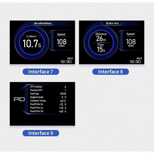 OBD Display PRO HUD with OBD2 and GPS diagnostics