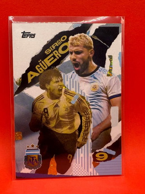 2024-25 Topps Team Set Argentina Bookends First Goal Sergio Aguero σαν καινούργιο