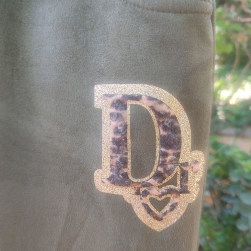 Pants new with elastic, 60% viscose, one size, olive color