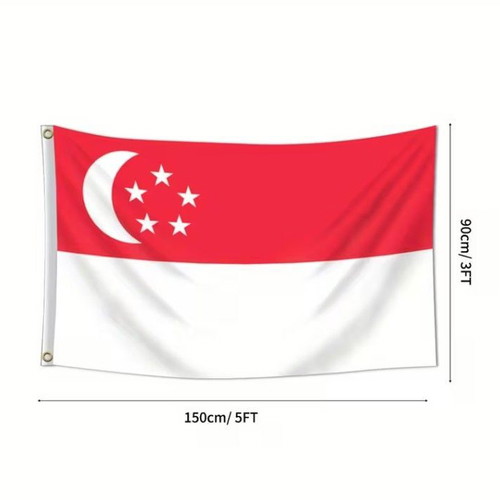 Polyester Singapore Flag 90x150 cm new