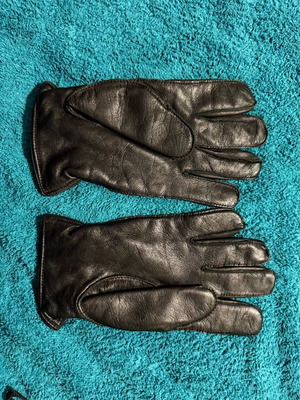 Leather gloves men's size L used