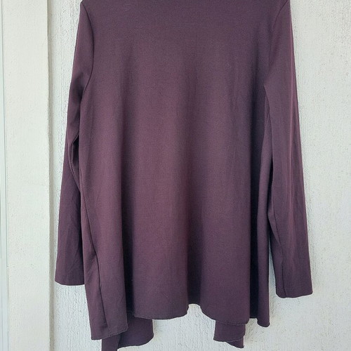 Stooker women's kimono cardigan purple-brown XL-2XL