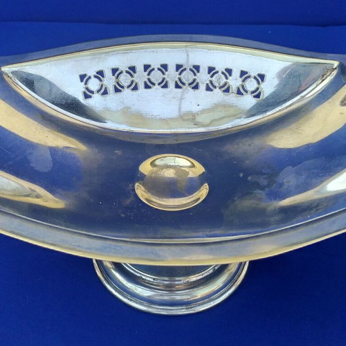 Crusader Large Silver-Plated Bowl used, vintage Australian 1930s