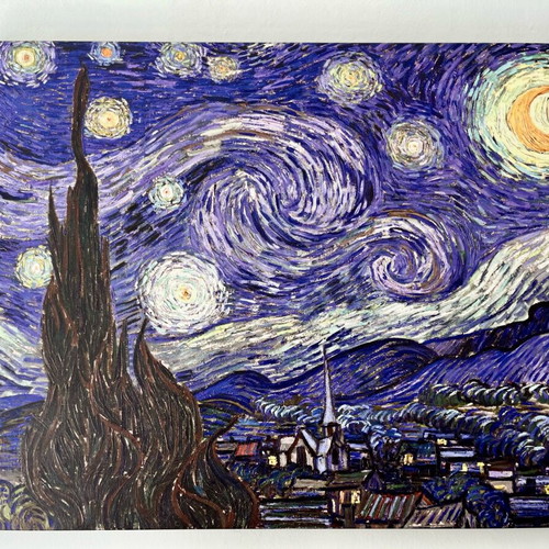 Van Gogh Starry Night oil print like new 60x80cm