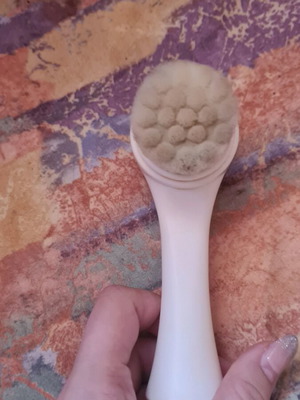 Facial brush used