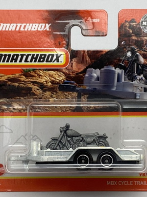 MBX Cycle Trailer Matchbox Mainline collectible 1:64 scale new