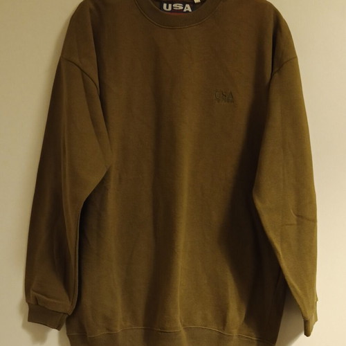 Men's sweatshirt olive color size L new