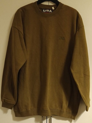 Men's sweatshirt olive color size L new
