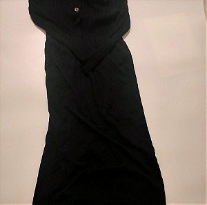 Φόρεμα μάλλινο πλεκτό μαύρο νούμερο Μ γυναικείο