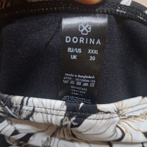 Dorina swimwear bottom like new XXXL black and white