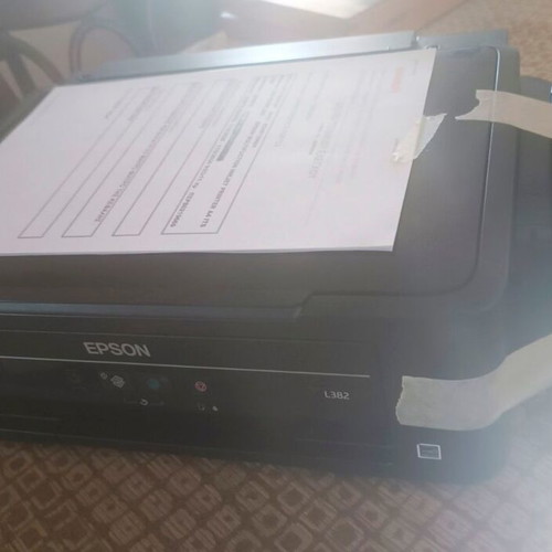 Epson L382 ink tank printer used, needs head and black filter replacement