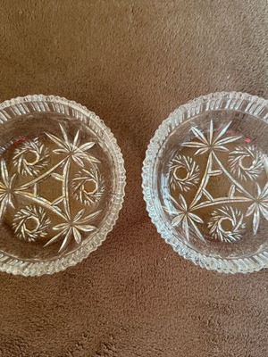 Set of two crystal bowls like new
