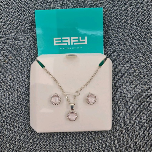 Effy necklace and earrings new, delicate set for girl
