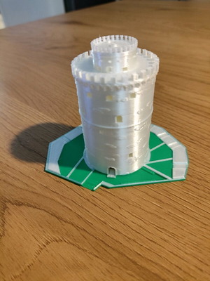 White Tower miniature new 3d print height 7 cm