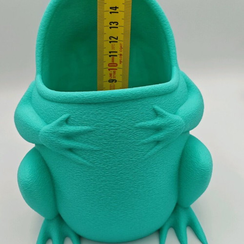 Frog pencil holder new from 3d printer with esun pla+ material