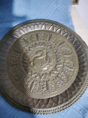 Indian decorative plate used, antique
