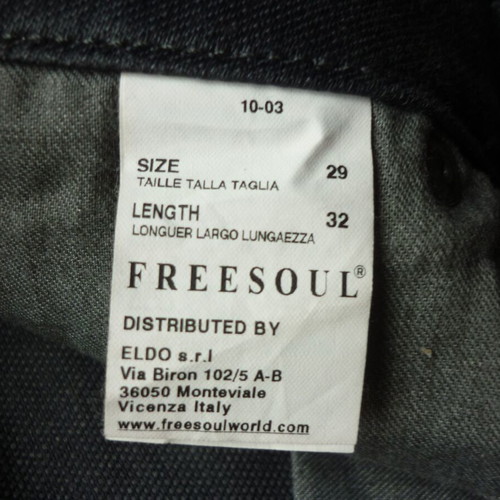 Freesoul women's waxed shiny jeans like new, black, size S