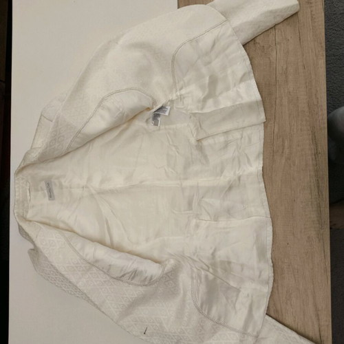 Massimo Dutti women's suit 36 ivory like new (jacket & skirt)