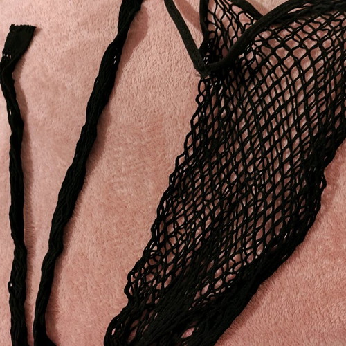 Full-body fishnet lingerie new, black, one size