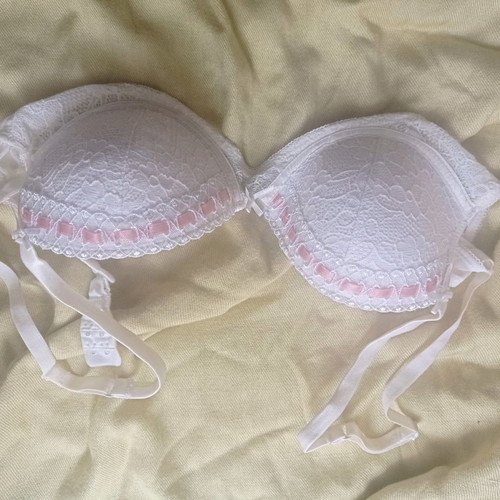 Ellos bras new, No 70B, white and black, pack of 2