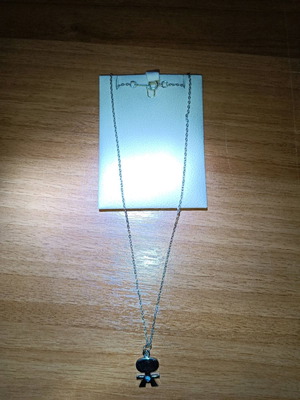 Necklace used with pendant and white stone 41.5cm