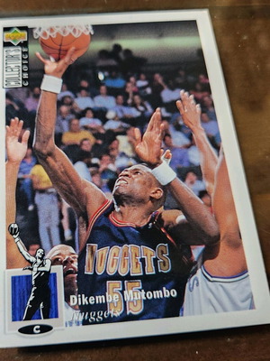 1994-95 Upper Deck Collector's Choice International Spanish #55 Dikembe Mutombo card like new