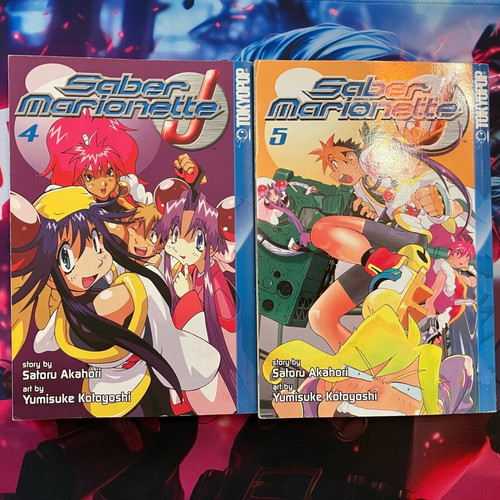 Saber Marionette J Vol. 4 & 5 manga like new, English edition