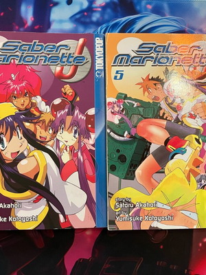 Saber Marionette J Vol. 4 & 5 manga like new, English edition