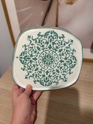 Handmade decorative plate like new