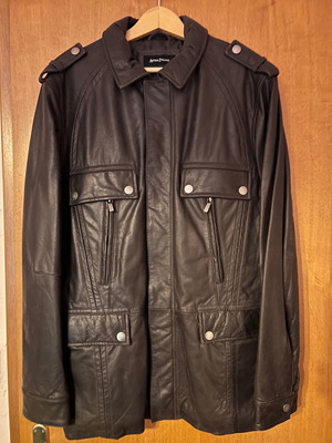 Artisti Italiani δερμάτινο jacket σαν καινούργιο, καφέ, μέγεθος 52