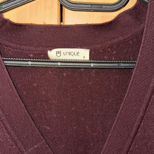Men's Sleeveless Cardigan Unique red used size 3XL