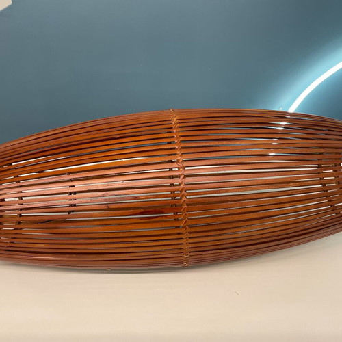 Handmade bamboo ceiling light new, height 50 x width 20 cm