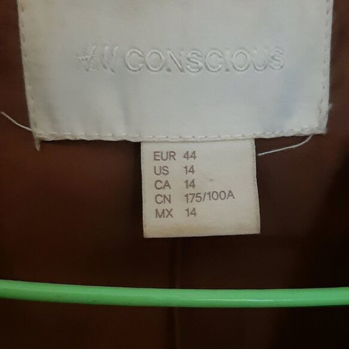 Παλτό H&M καφέ σαν καινούργιο με ζώνη και τσέπες