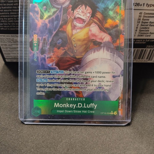 Monkey.D.Luffy OP16-034 One Piece card like new