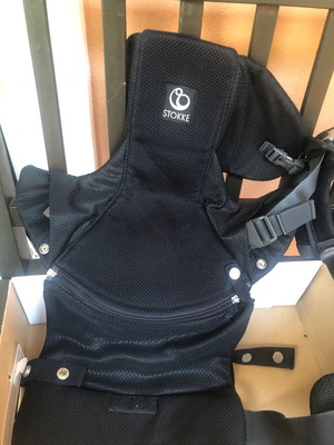 Stokke My Carrier μπροστινός και πίσω μαύρος διχτυωτός 3 σε 1 εργονομικός μάρσιπος καινούργιος