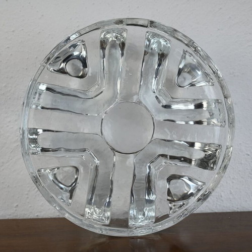 Crystal candleholder with geometric design like new