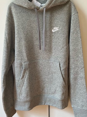 Nike grey unisex hoodie new, size S