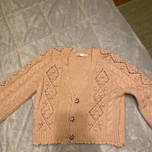 Zara cardigan like new, pink - rose, size M
