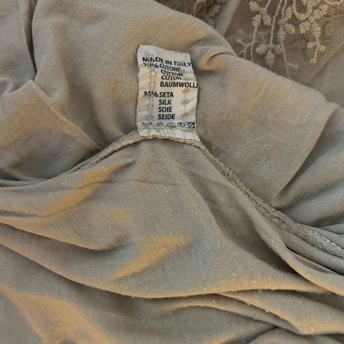 Imperial Italy women's dress M sand beige, like new, cotton silk