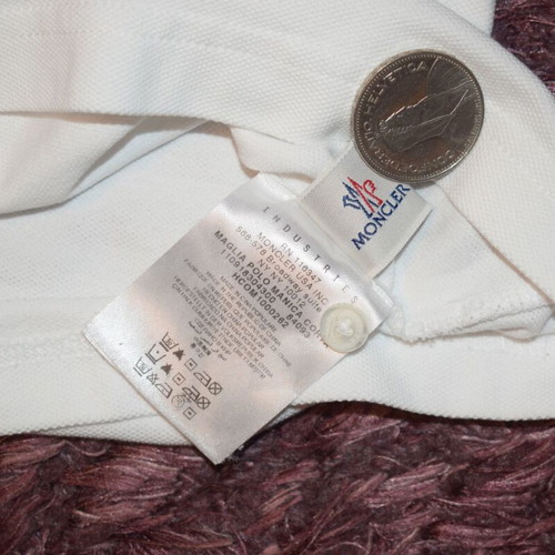 Moncler Polo Shirt Men XL like new, white