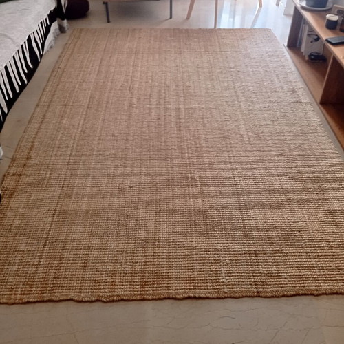 Jute rug 2x3 meters, natural fiber