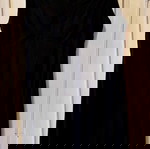 Καλοκαιρινό μαύρο φόρεμα like new, με κουμπάκια στην πλάτη, μεγέθη M και L