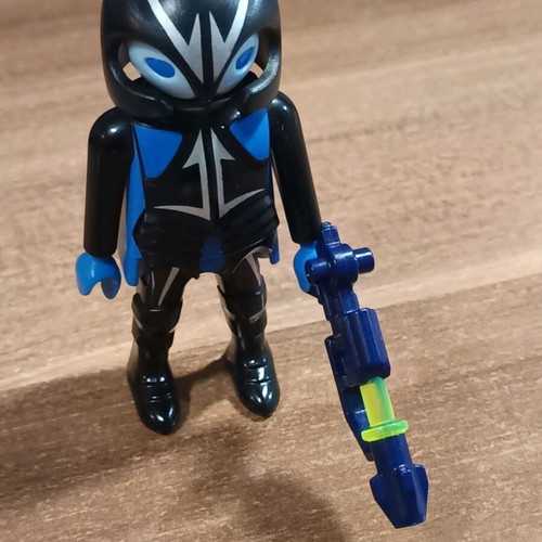 Playmobil blue alien rare figure used