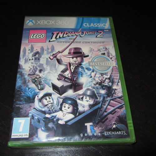 Lego Indiana Jones 2 Xbox 360 game new sealed