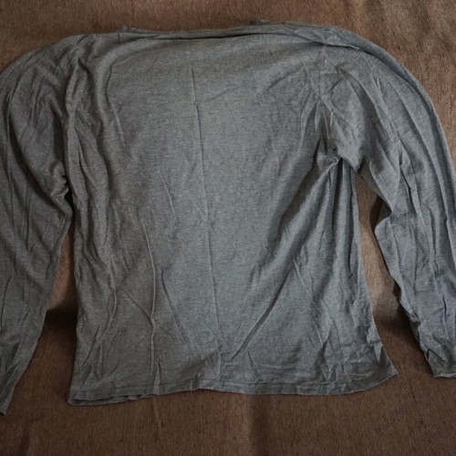 Men's long-sleeve shirt used, gray, size M
