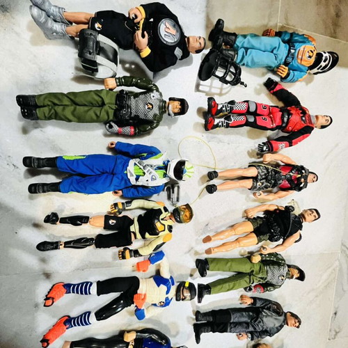 Action Man used, pack of 13 figures 1993-2000