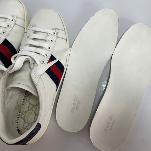 Gucci Ace leather sneakers used, size 37, white